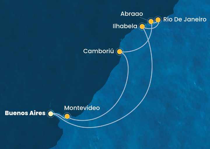 Crucero de 10 días desde Buenos Aires a bordo del Costa Favolosa diciembre 2025 MSC Cruceros