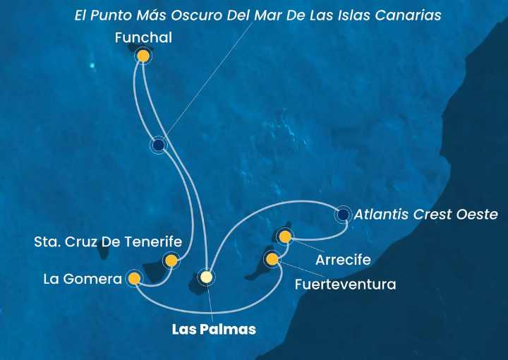 Crucero de 8 días desde Las Palmas de Gran Canaria a bordo del Costa Fortuna 2026 Costa Cruceros