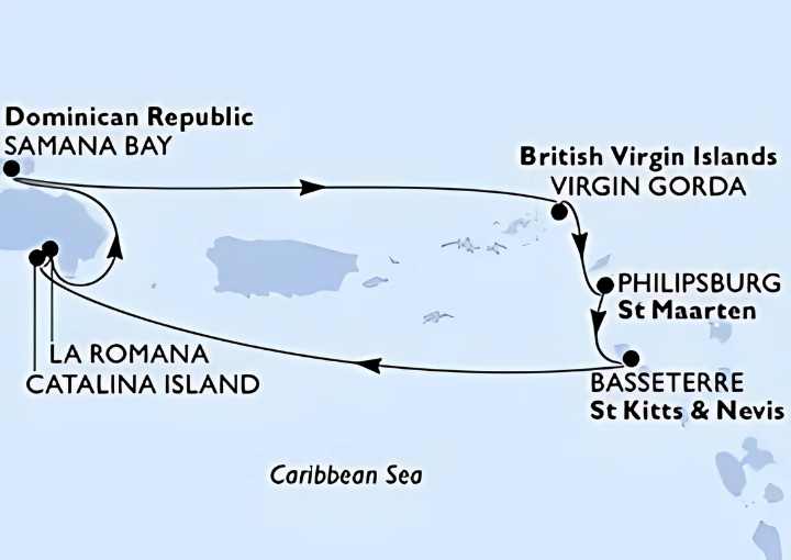Crucero de 8 días desde La Romana (R.Dominicana) a bordo del MSC Opera noviembre 2026 MSC Cruceros