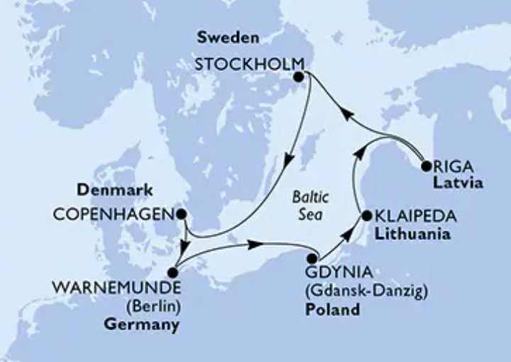 Crucero de 8 días desde Copenhague a bordo del MSC Magnifica 2026 MSC Cruceros