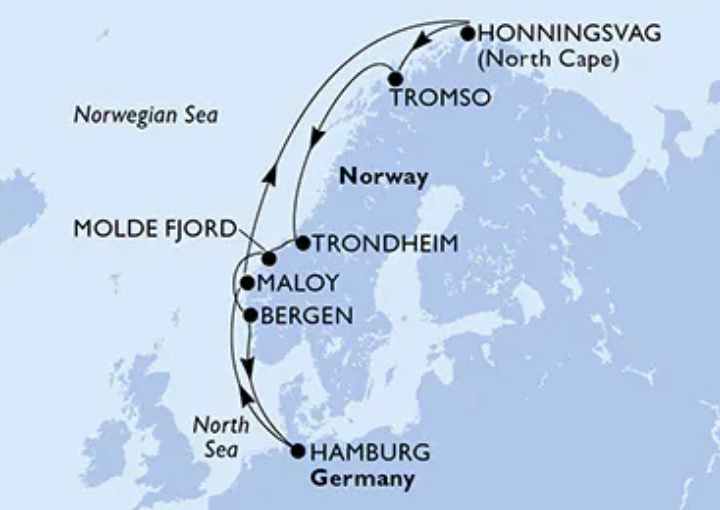Crucero de 12 días desde Hamburgo (Alemania) a bordo del MSC Preziosa 2026 MSC Cruceros