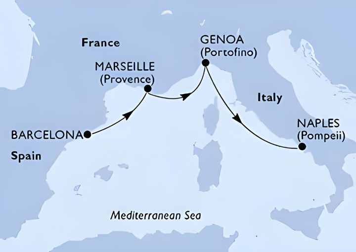 Crucero de 4 días desde Barcelona a bordo del MSC World Europa octubre 2025 MSC Cruceros