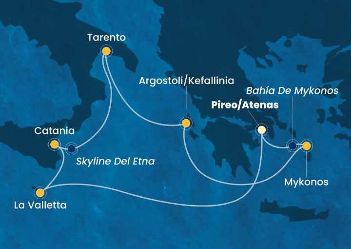 Crucero de 8 días desde Pireo (Atenas) a bordo del Costa Fascinosa 2026 Costa Cruceros