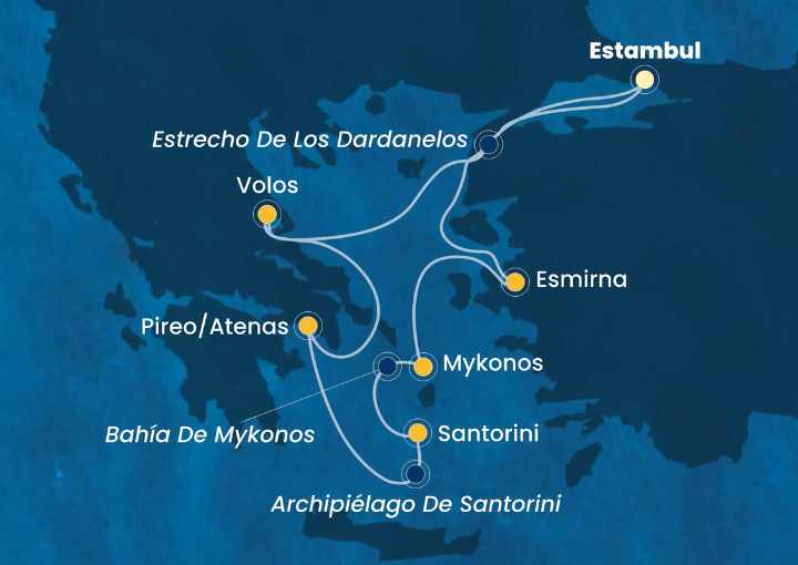 Crucero de 8 días a bordo del Costa Fortuna desde Estambul (Turquía)  2026 Costa Cruceros