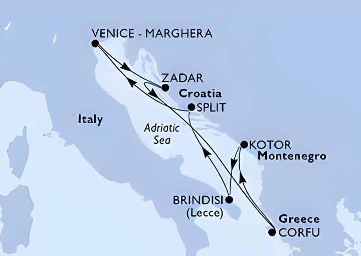 Crucero de 8 días desde Split (Croacia) a bordo del MSC Armonia mayo 2026 MSC Cruceros