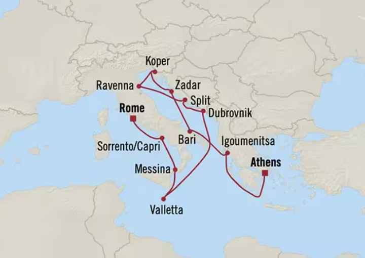 Crucero de 14 días desde Pireo (Atenas) a bordo del Oceania Vista junio 2027 Oceania Cruises