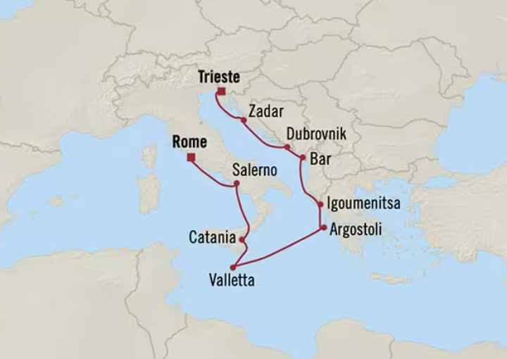 Crucero de 10 días desde Civitavecchia (Roma) a bordo del Oceania Allura mayo 2027 Oceania Cruises