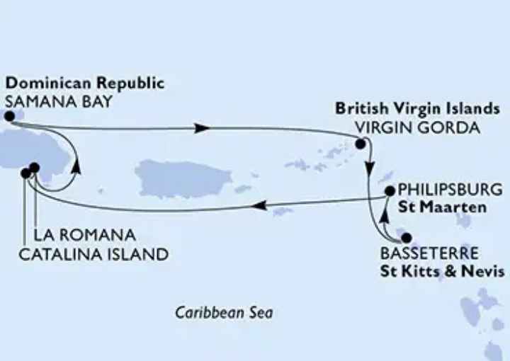 Crucero de 8 días desde La Romana (R.Dominicana) a bordo del MSC Opera 2026 2027 MSC Cruceros