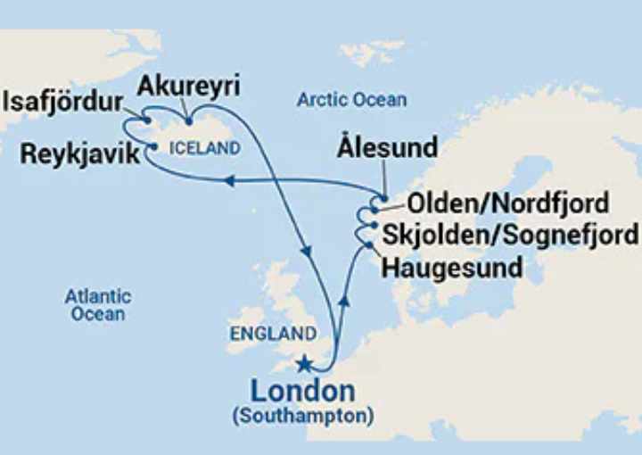 Crucero de 15 días desde Southampton (Londres) a bordo del Majestic Princess junio 2026 Princess Cruises