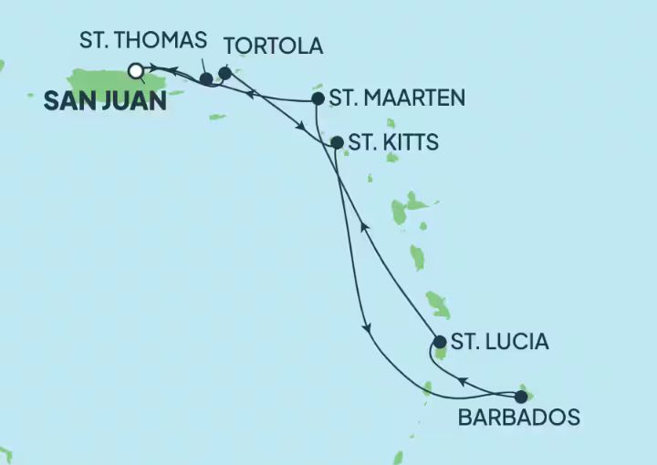 Crucero de 8 días desde San Juan (Puerto Rico) a bordo del Norwegian Prima diciembre 2026 Norwegian Cruise Line