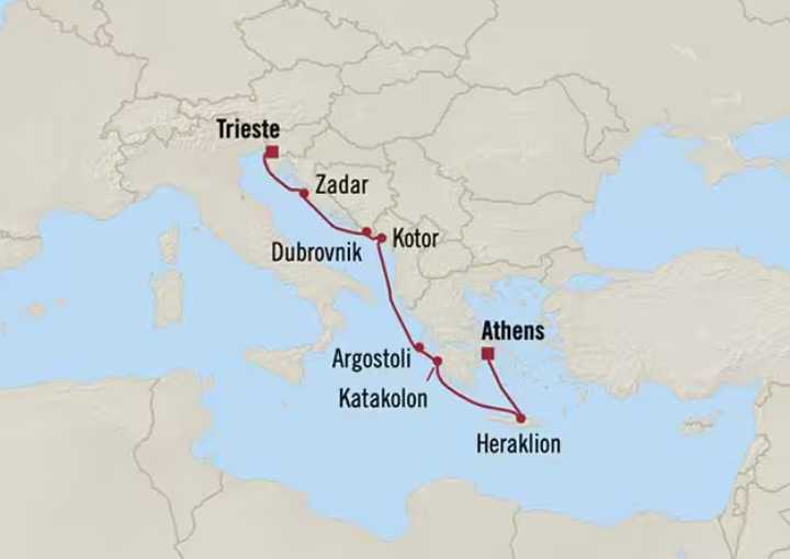 Crucero de 8 días desde Trieste (Italia) a bordo del Oceania Allura agosto 2027 Oceania Cruises