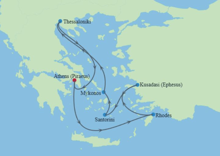 Crucero de 9 días desde Pireo (Atenas) a bordo del Celebrity Infinity octubre 2026 Celebrity Cruises