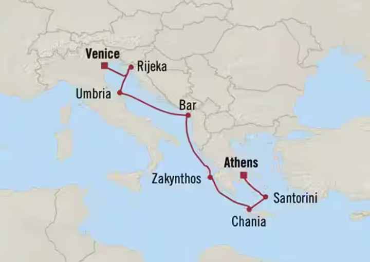 Crucero de 8 días desde Pireo (Atenas) a bordo del Oceania Sirena mayo 2026 Oceania Cruises