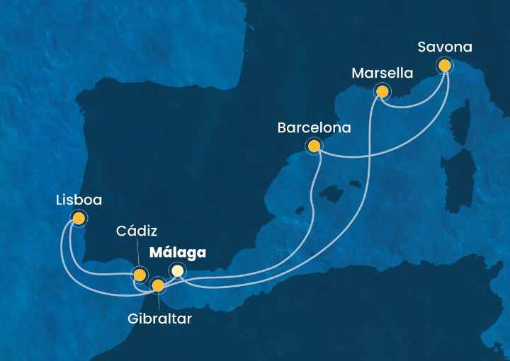 Crucero de 11 días desde Málaga a bordo del Costa Diadema octubre 2026 Costa Cruceros