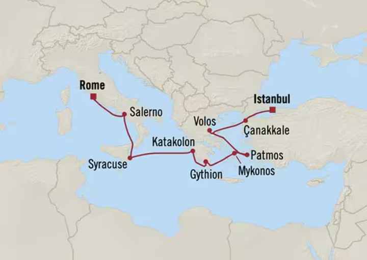 Crucero de 10 días desde Civitavecchia (Roma) a bordo del Oceania Sirena marzo 2027 Oceania Cruises