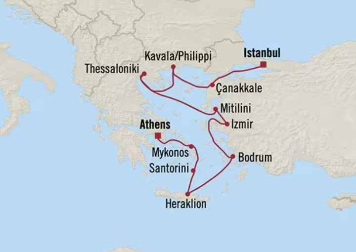 Crucero de 11 días desde Estambul (Turquía) a bordo del Oceania Vista marzo 2028
