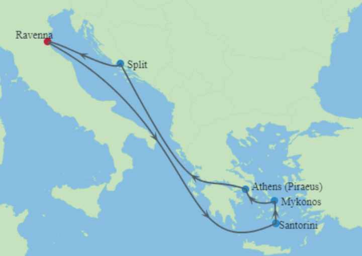 Crucero de 8 días desde Ravenna (Italia) a bordo del Brilliance of the Seas 2027 Royal Caribbean International
