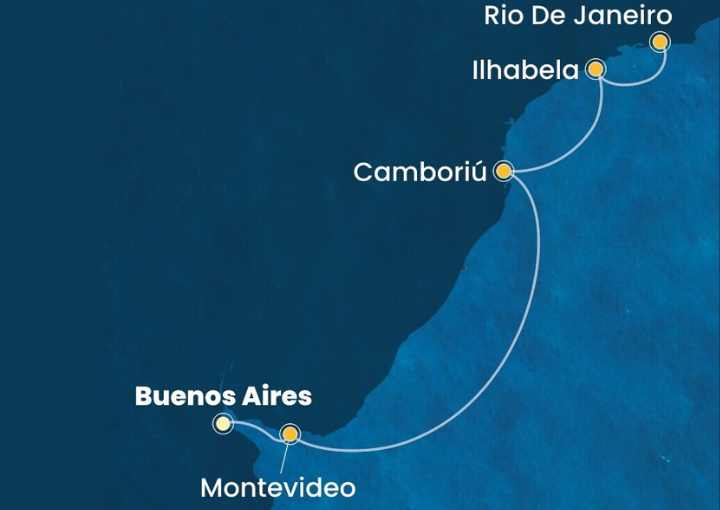 Crucero de 6 días desde Buenos Aires en el barco Costa Favolosa diciembre 2025 Costa Cruceros