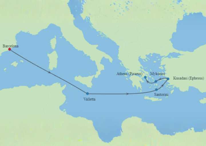 Crucero de 8 días desde Barcelona a bordo del Explorer of the Seas  agosto 2027 Royal Caribbean Cruises