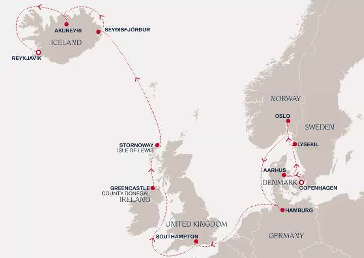 Crucero de 16 días desde Copenhague (Dinamarca) a bordo del Explora III septiembre 2026 Explora Journeys
