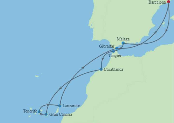 Crucero de 13 días desde Barcelona a bordo del Celebrity Infinity diciembre 2026 Celebrity Cruises