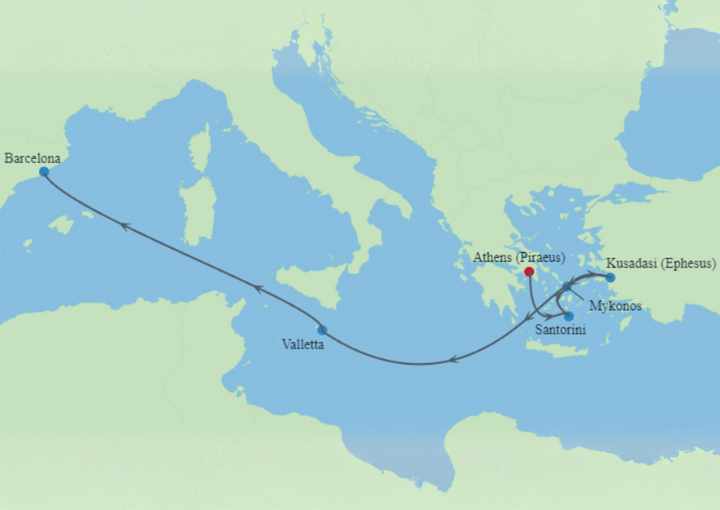 Crucero de 8 días desde Atenas a bordo del Celebrity Xcel  julio 2026 Celebrity Cruises