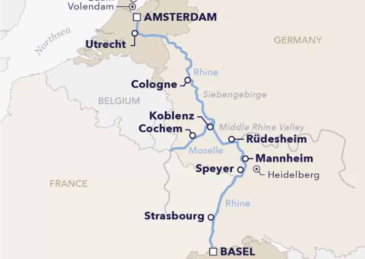 Crucero de 8 días desde Amsterdam a bordo del AMADEUS Aurea Junio 2026 Amadeus River Cruises
