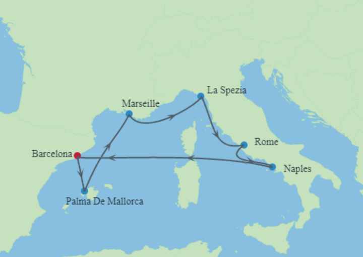 Crucero de 8 días desde Barcelona a bordo del Leyend of the Seas septiembre 2026 Royal Caribbean Cruises