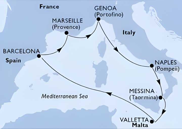 Crucero de 8 días desde Messina (Sicilia) a bordo del MSC World Europa abril 2026 MSC Cruceros