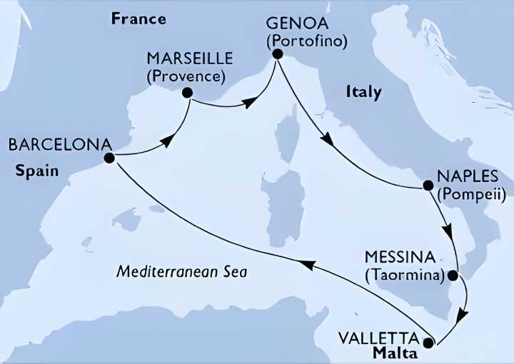 Crucero de 8 días desde Nápoles (Pompeya) a bordo del MSC World Europa 2026 MSC Cruceros