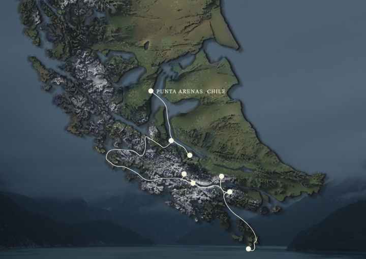 Crucero de 5 días desde Punta Arenas (Chile) a bordo del Stella Australis 2025 2026 2027 Australis