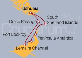 Itinerario Crucero La Antártida en profundidad