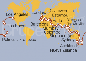 Itinerario Crucero Vuelta al Mundo 2026