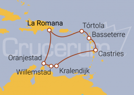 Itinerario Crucero Islas del Caribe