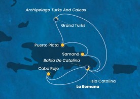 Crucero de 8 días desde La Romana (R.Dominicana) a bordo del Costa Pacifica Costa Cruceros