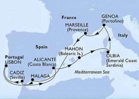 Crucero de 11 días desde Málaga a bordo del MSC Opera 2026 MSC Cruceros