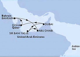 Crucero de 8 días desde Dubái (EAU) a bordo del MSC Euribia 2025 - 2026 MSC Cruceros