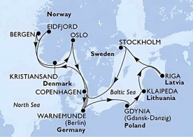 Crucero de 15 días desde Copenhague (Dinamarca) a bordo del MSC Magnifica agosto 2026 msc cruceros