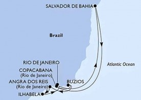 Crucero de 9 días desde Río de Janeiro a bordo del MSC Armonia diciembre 2025 MSC Cruceros