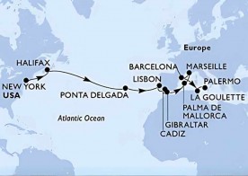 Crucero de 20 días desde Nueva York a bordo del MSC Meraviglia abril 2026 MSC Cruceros