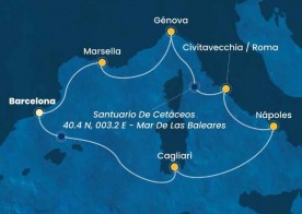 Crucero de 8 días desde Barcelona a bordo del Costa Smeralda 2025 costa cruceros
