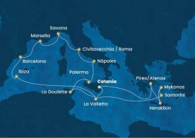 Crucero de 19 días desde Catania (Sicilia) a bordo del Costa Fascinosa mayo 2026 Costa Cruceros