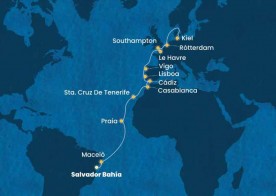 Crucero de 23 días desde Salvador Bahía (Brasil) a bordo del Costa Diadema abril 2026 Costa Cruceros