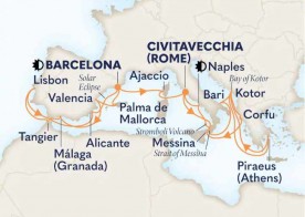 Crucero de 28 días desde Barcelona a bordo del Oosterdam agosto 2026 Holland America line