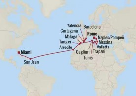 Crucero de 26 días desde Civitavecchia (Roma) a bordo del Allura noviembre 2026 Oceania Cruises