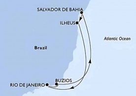 Crucero de 7 días desde Río de Janeiro (Brasil) a bordo del MSC Armonia enero 2026 MSC Cruceros