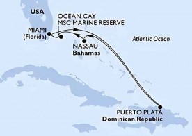 Crucero de 8 días desde Miami (EEUU) a bordo del MSC Divina diciembre 2025 MSC Cruceros