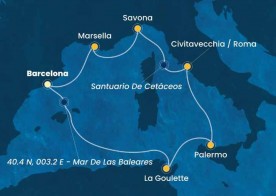 Crucero de 8 días desde Barcelona a bordo del Costa Smeralda 2025 2026 Costa Cruceros
