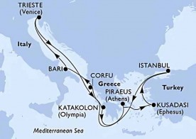 Crucero de 10 días desde Estambul (Turquía) a bordo del MSC Fantasia 2026 MSC Cruceros