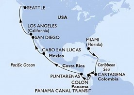 Crucero de 19 días desde Miami (EEUU) a bordo del MSC Poesia abril 2026 MSC Cruceros